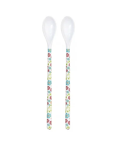 2 extra-long spoons Saro