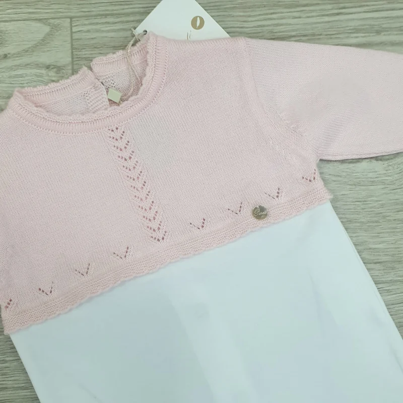 Grenouillère en coton Rose 3M Pureté du bébé AC 030