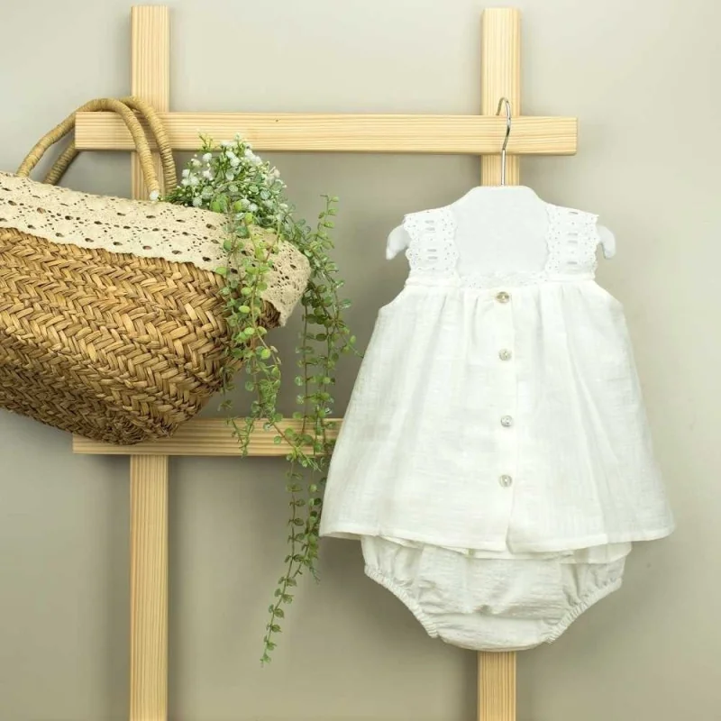 Ensemble Allegra T-shirt & culotte Blanc Babidu