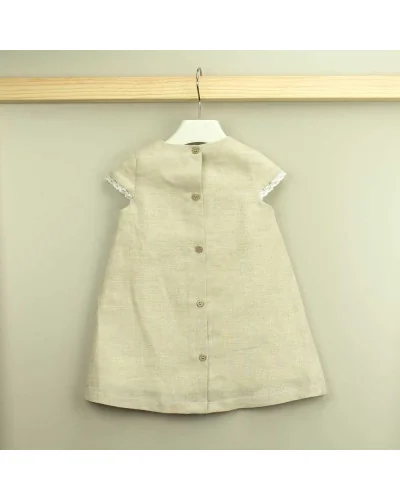 Estella girls' linen dress Babidu