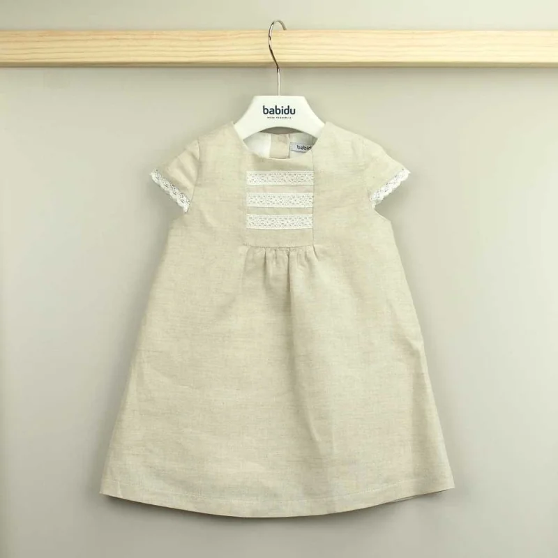 Estella girls' linen dress Babidu