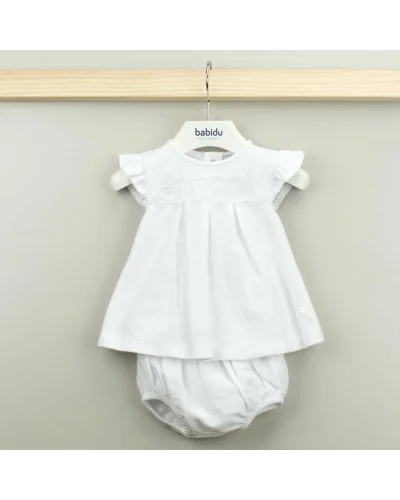Vestido de niña con braguita Babidu