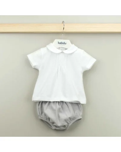 Ensemble 2 pièces garçon t-shirt et culotte Babidu