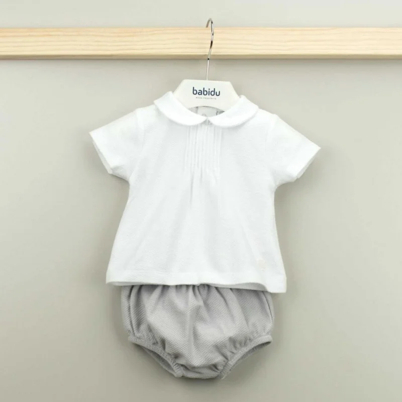 Ensemble 2 pièces garçon t-shirt et culotte Babidu