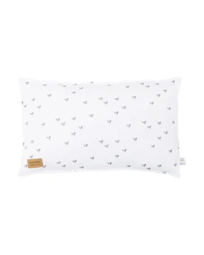 Coussin décoratif rectangulaire Little Fox gris 38 x 22 cm BonjourBébé Premium