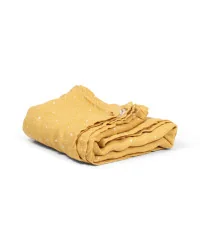 Lange en coton moutarde 120 x 120 cm