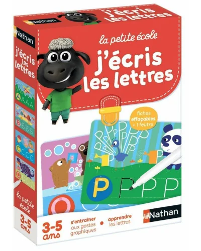 Juego de escritura La petite école J’écris les lettres Nathan