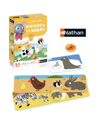 La petite école Mamans et bébés educational game Nathan