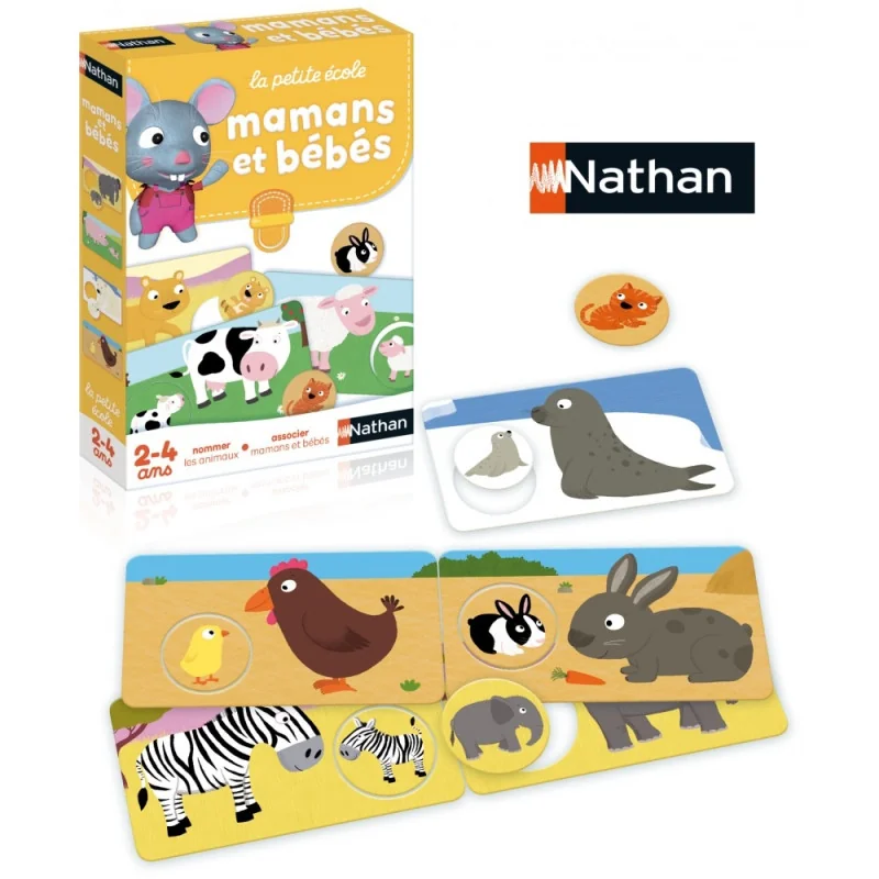 La petite école Mamans et bébés educational game Nathan