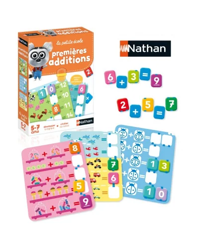 La petite école Premières additions educational game from 5 years Nathan