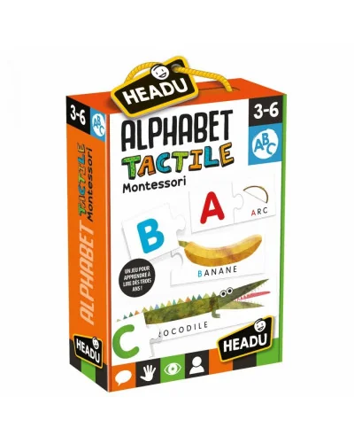 Juego Montessori Alphabet Tactile Headu