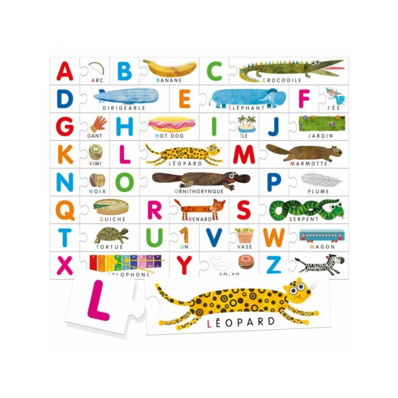 Jeu découverte Alphabet Tactile Montessori HEADU