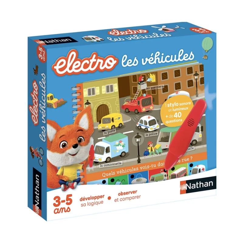 Juego de mesa Electro Les Véhicules Nathan