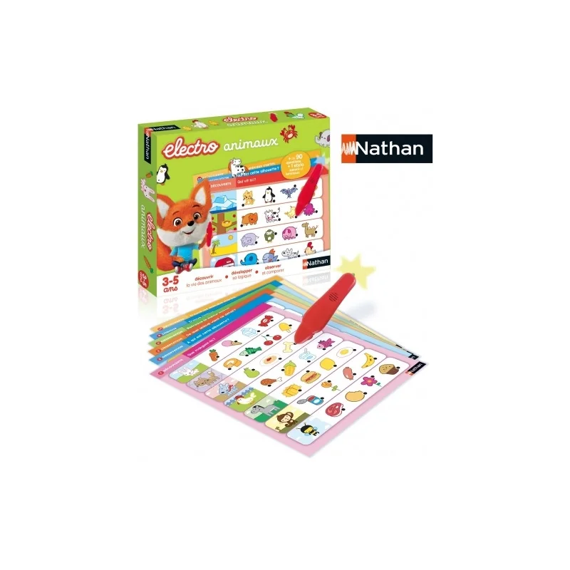 Jeu de société Electro Animaux Nathan
