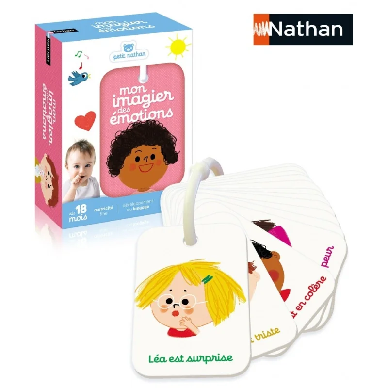 Libro de imágenes Imagier des émotions à emporter partout Nathan Libro de imágenes Imagier des émotions à emporter partout Nathan