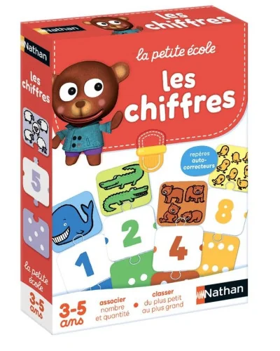 Les Chiffres educational game 6 games from 3 years Nathan