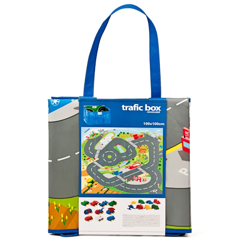 Tapis de jeu pour voitures 100 x 100 cm Miniland