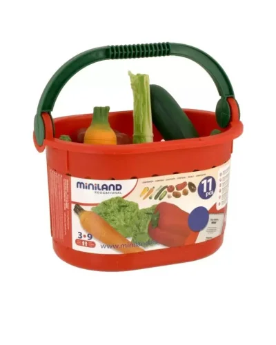 Panier légumes 11 pièces dès 3 ans Miniland
