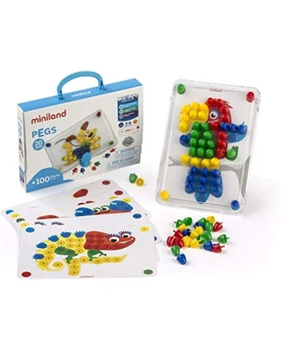 Juego de mosaicos Pegs 20 mm Miniland