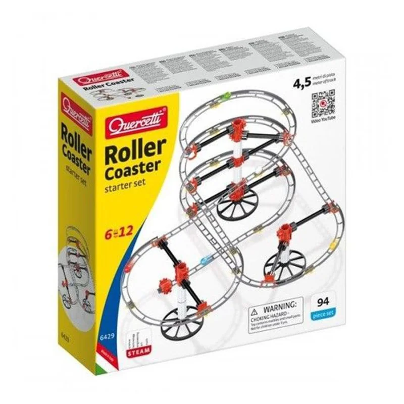 Roller Coaster construction toy 6-12 years Quercetti