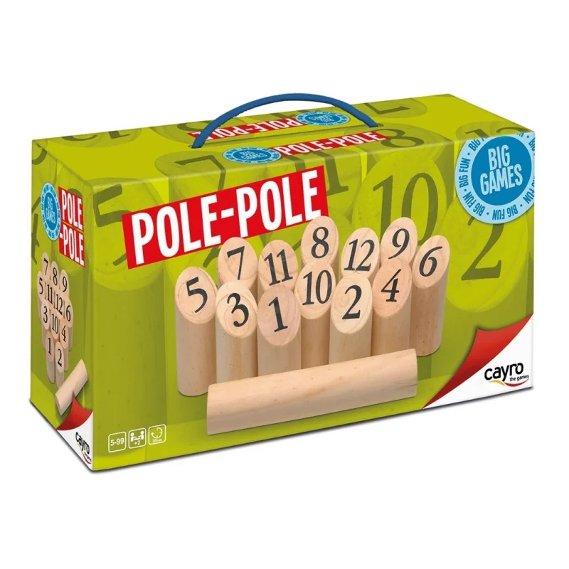 Juego de bolos Pole-Pole de madera Cayro