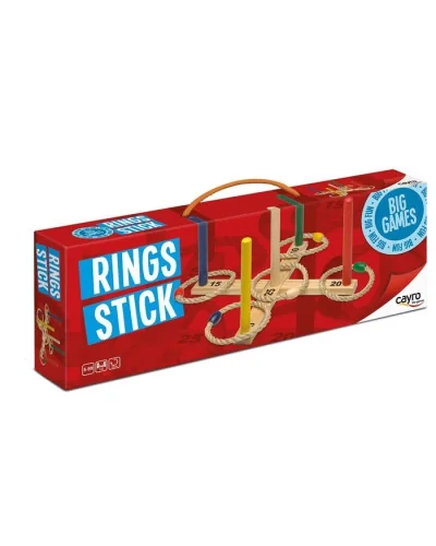 Jeu d’adresse en bois Rings Stick Cayro