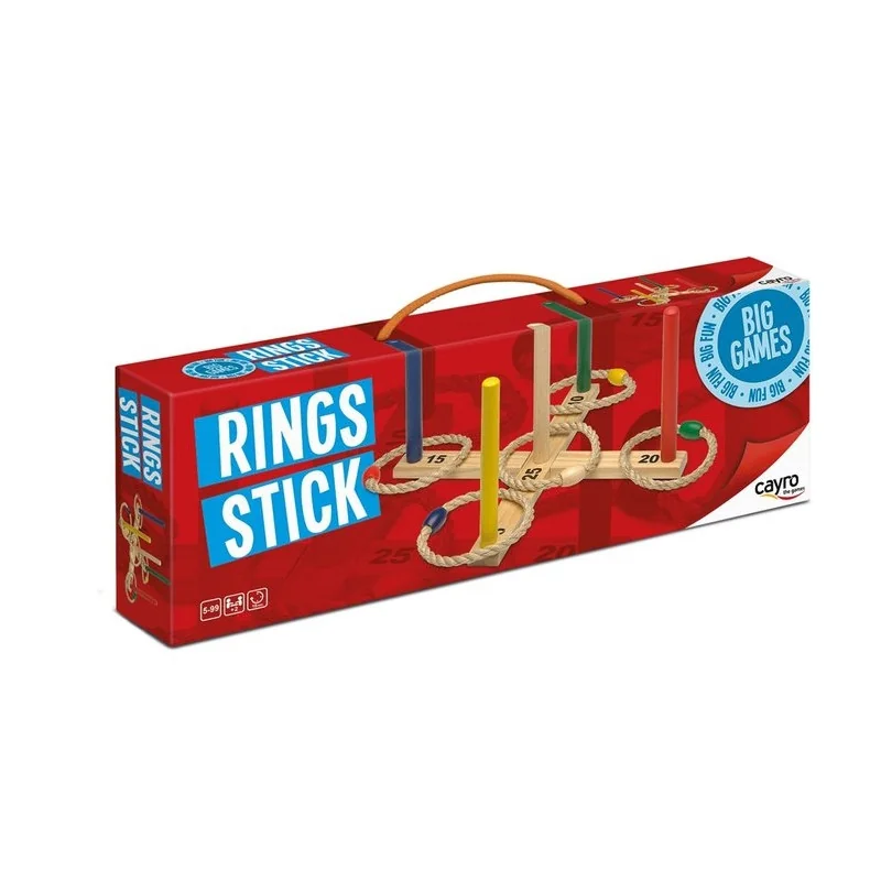 Jeu d’adresse en bois Rings Stick Cayro