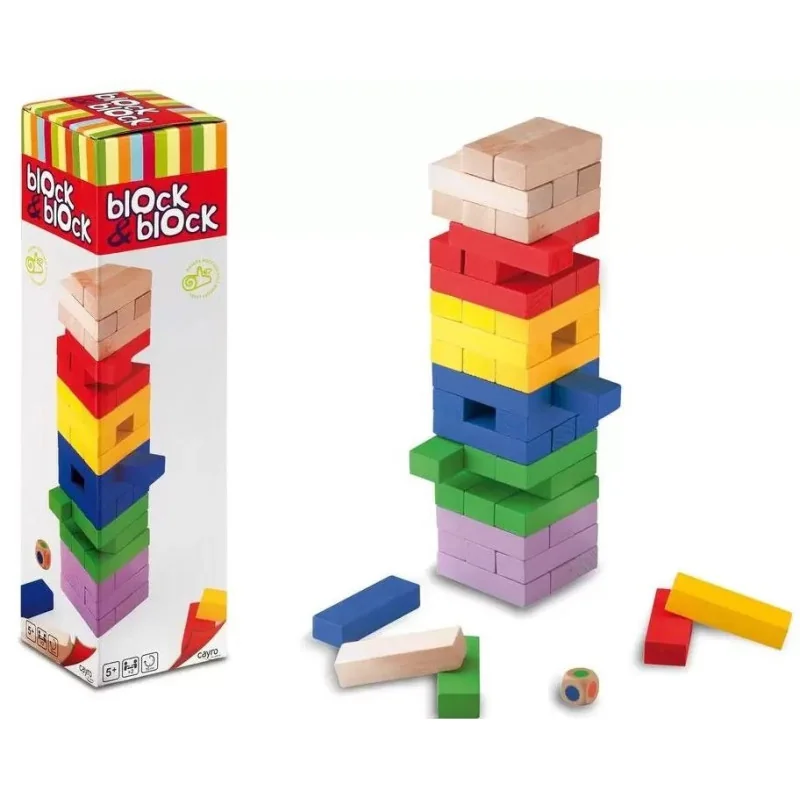 Jeu d’adresse Blocks en bois Cayro