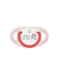 SUCETTE NATURAL PHYSIOLOGIQUE SILICONE ROUGE LITTLE MISS 0-6M Bebe confort