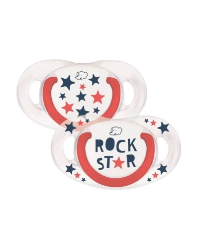 Natural Physio silicone pacifier Rock Star 6-18 months Bébé Confort