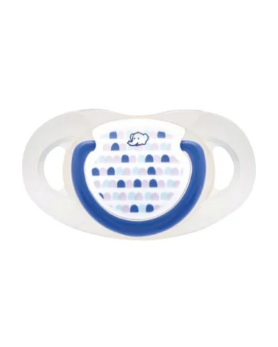 Sucette Dental Safe latex 6-18 mois coloris bleu de Bébé Confort