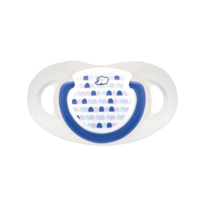 Sucette Dental Safe latex 6-18 mois coloris bleu de Bébé Confort