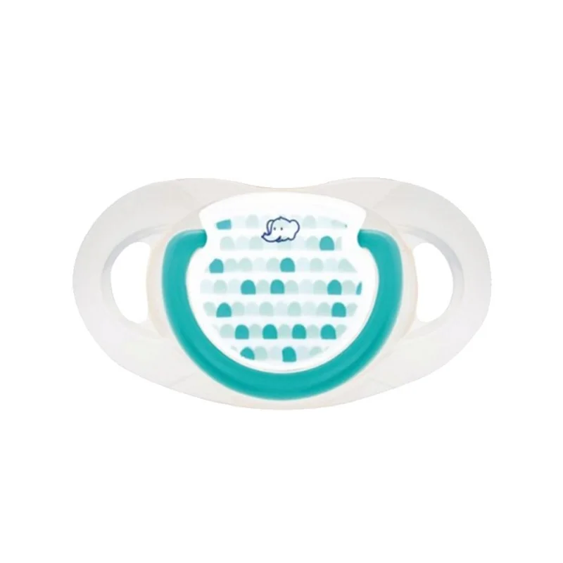 Sucette Dental Safe latex 6-18 mois coloris vert de Bébé Confort