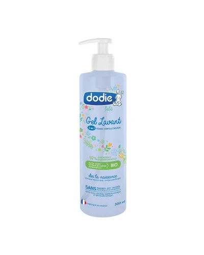 Gel lavant 3 en 1 Dodie 500 ml – vue de face