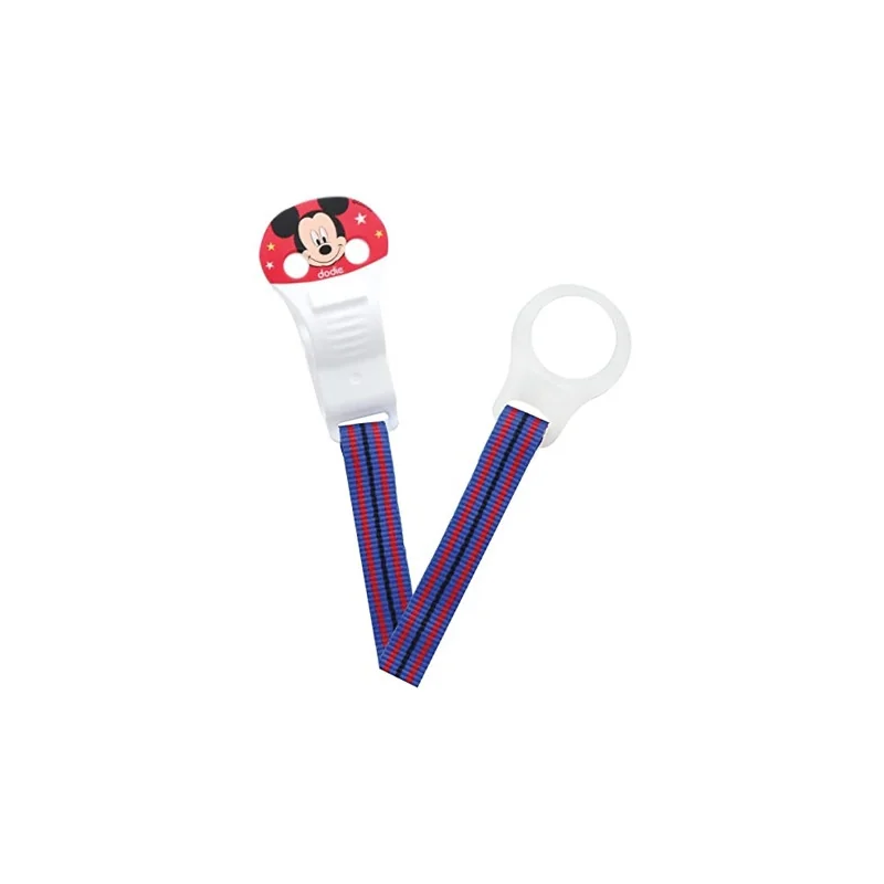 Attache-sucette ruban Mickey Dodie