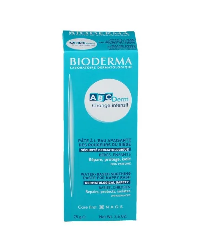 Bioderma ABCDERM - Change Intensif Pâte À L'eau Réparatrice - 75g