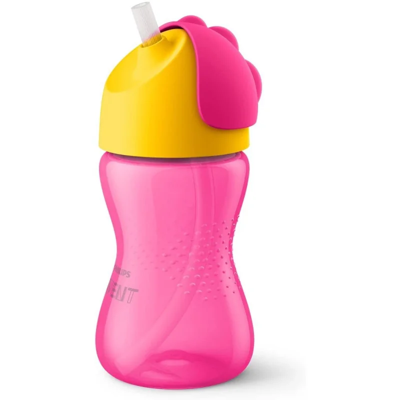 Philips Avent Tasse A Paille Pour Bebe 12m Rose Fille 300ml