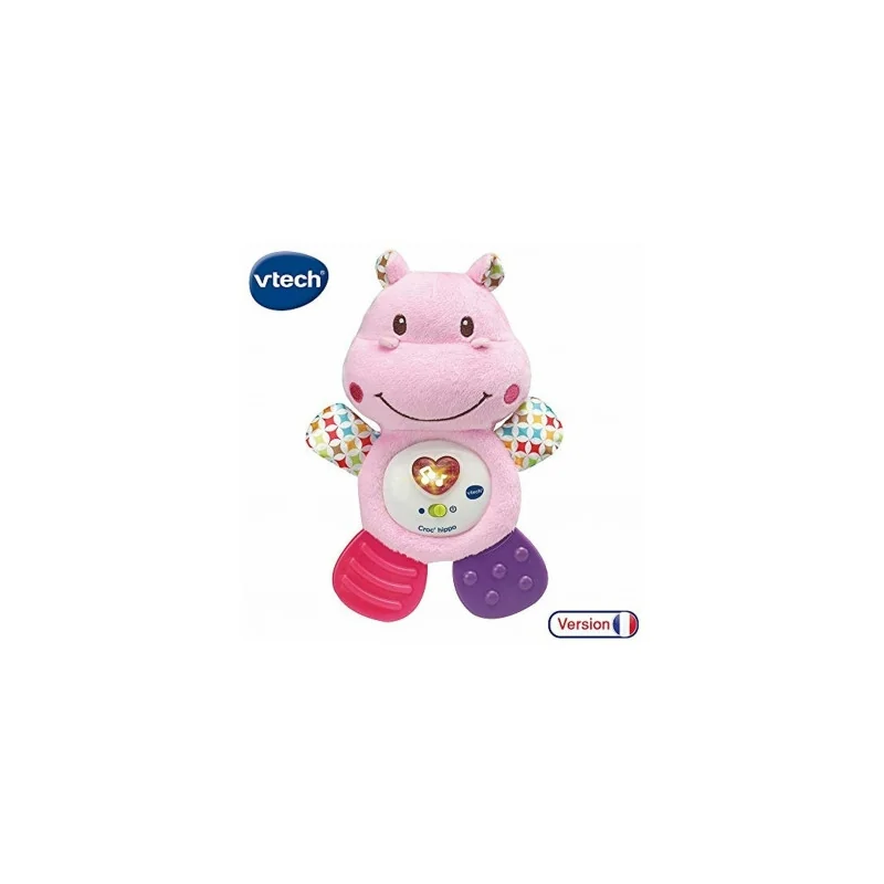 Doudou Croc Hippo Rose Vtech Jouets Jeux D Eveil Bebe