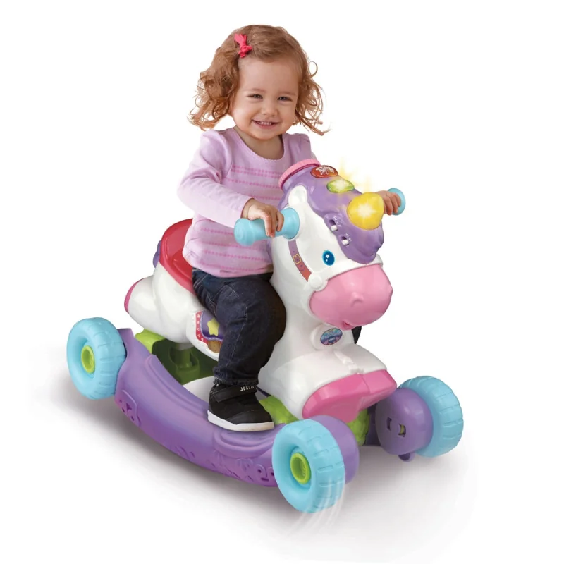 Porteur Cléo Ma Licorne Basculo multicolore (12-36 mois) VTech – vue 2