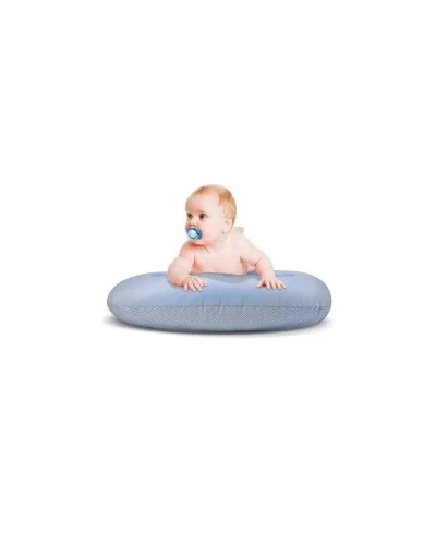 Coussin d’allaitement Sweet Woolly bleu Saro Classic