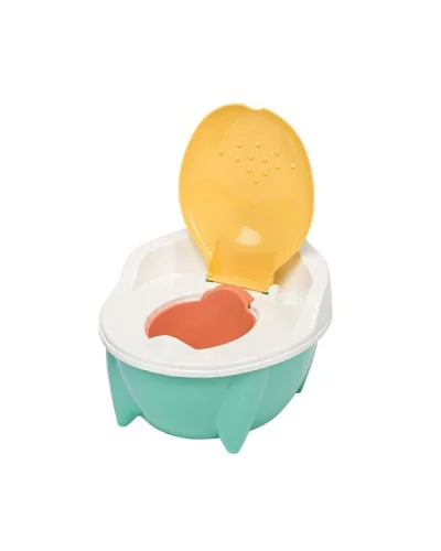 Orinal musical en forma de WC turquesa Saro