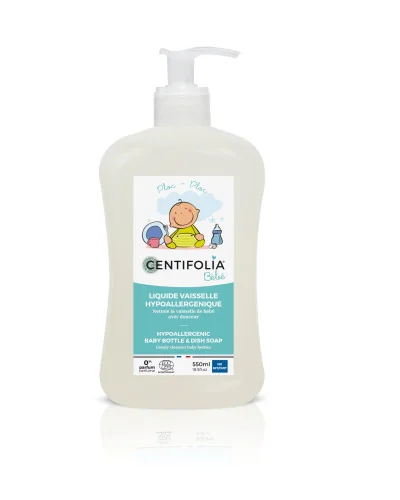Liquide vaisselle Hypoallergénique 550mL - CENTIFOLIA bébé
