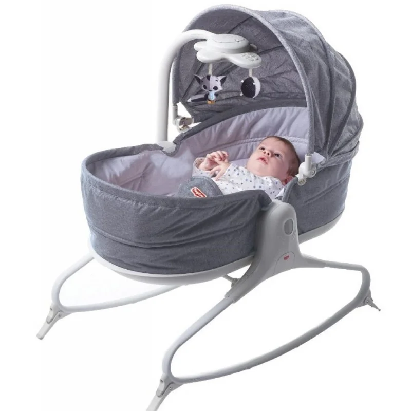 Transat bébé Rocker Napper Redesign Grey Chine Tiny Love