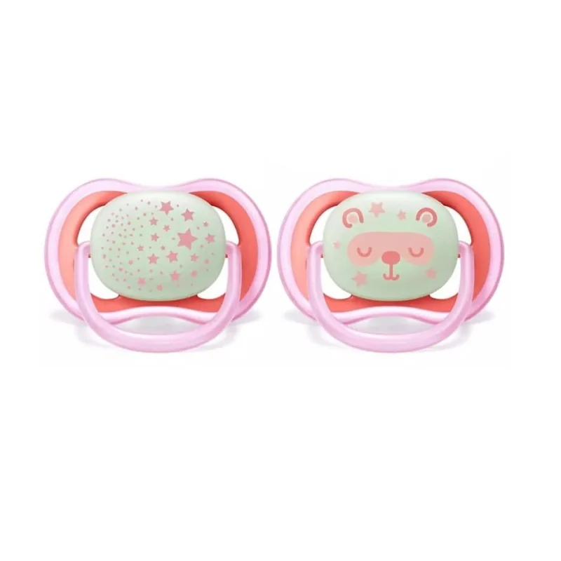 Sucette bébé Ultra Air Nuit Rose 6 -18 mois Philips Avent