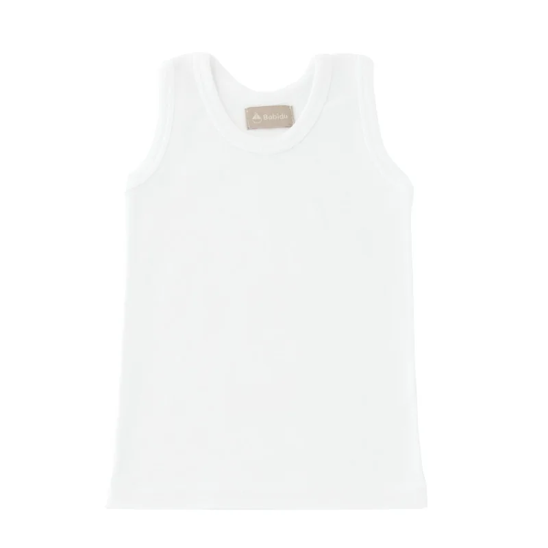 Débardeur garçon sport 4 ans blanc Babidu