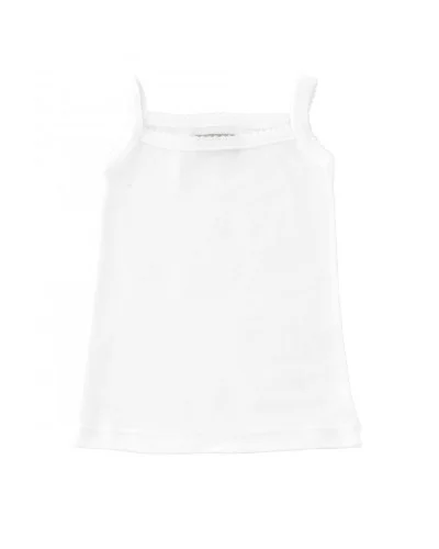Camiseta de tirantes básica 4 años blanca Babidu
