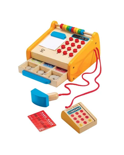 Caisse enregistreuse avec boulier Hape