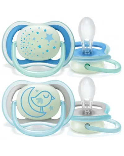 Sucette bébé Ultra Air Nuit Bleu 6 -18 mois Philips Avent
