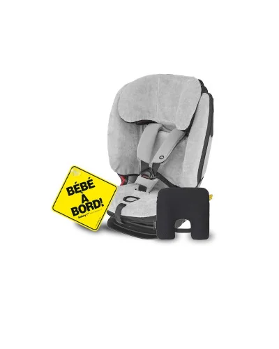 KIT AUTO - Housse De Protection Pour Siège-Auto TITAN Pro - Bébé à bord - Coussin Intelligent E-Safety -