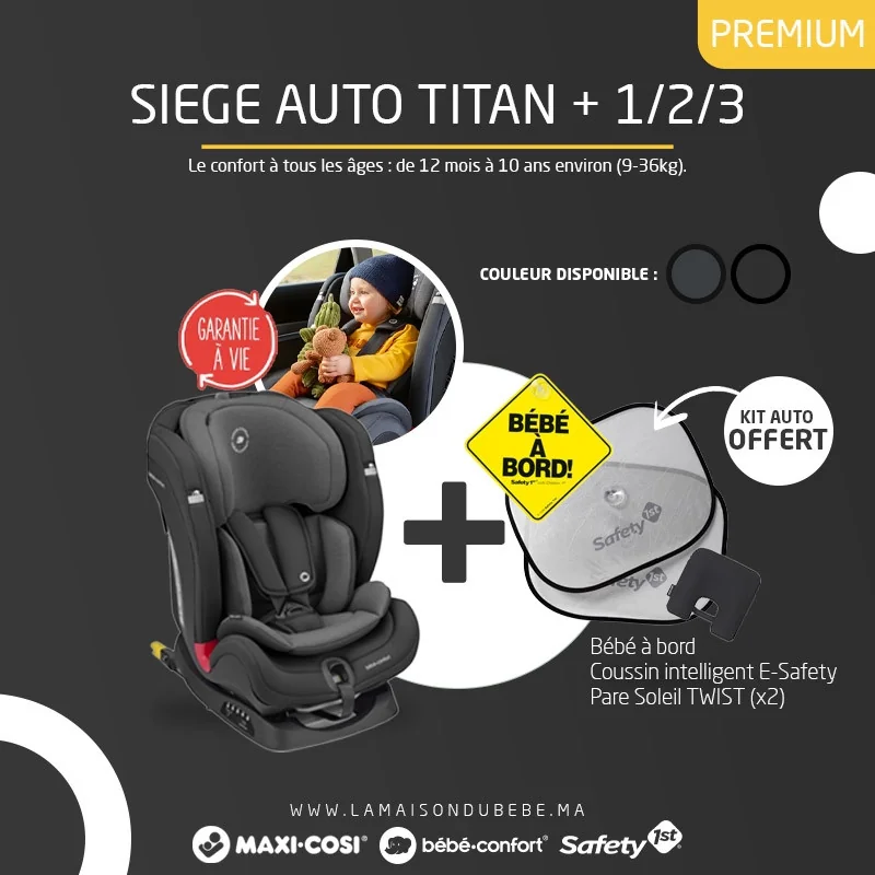 Siege Auto Titan Plus Groupe 1 2 3 Bebe Confort Maxi Cosi